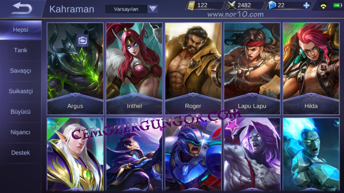 Mobile Legends Bang Bang Kahramanlar Mobile Legends Bang Bang Kahramanlar
