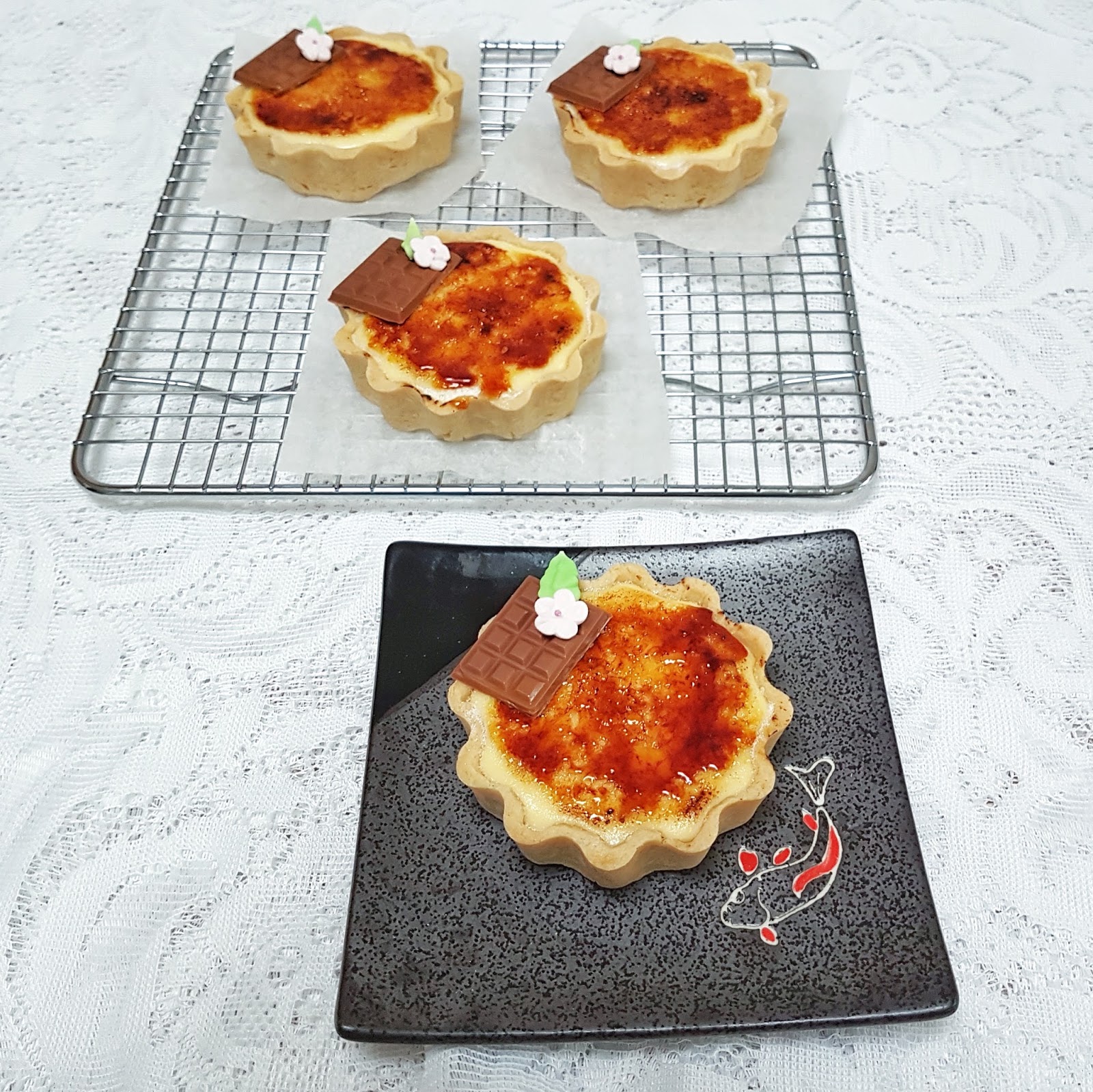 Brûlée Baked Cheese Tarts Recipe