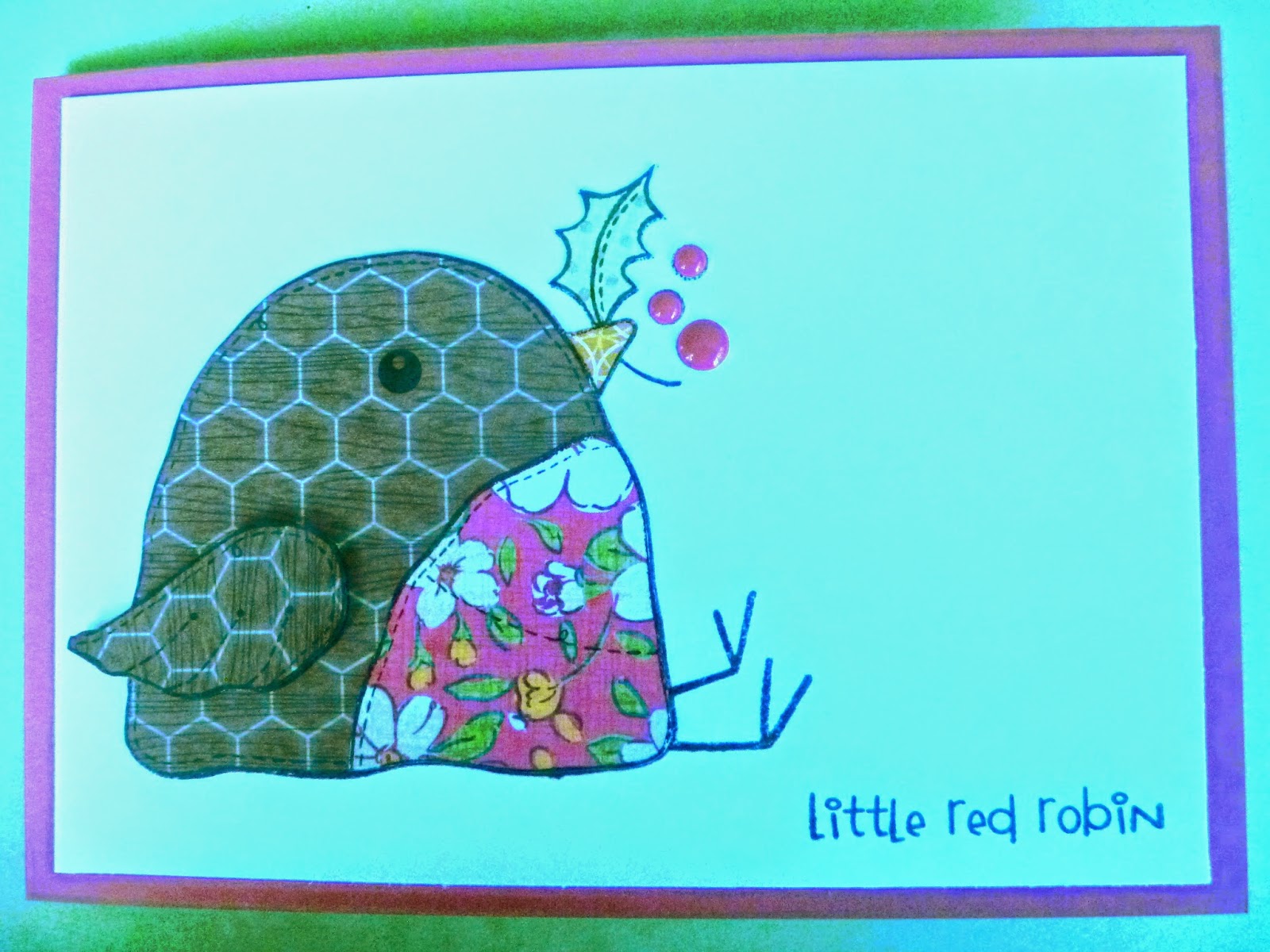 Paper Lily Leaf Little Red Robin