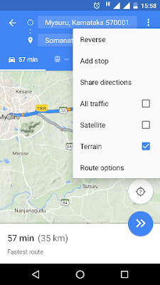 Screenshots of adding multiple destinations in Google Maps app