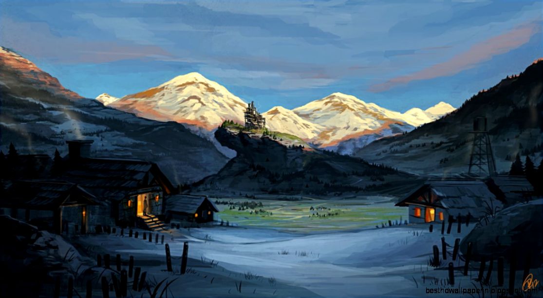 Snowy Landscape by Roggles on DeviantArt