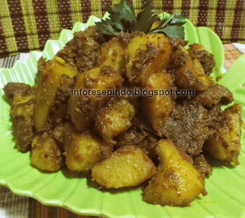 Rendang Kentang Kering Khas Padang Cara Membuat Rendang Kentang Kering Khas Padang Empuk