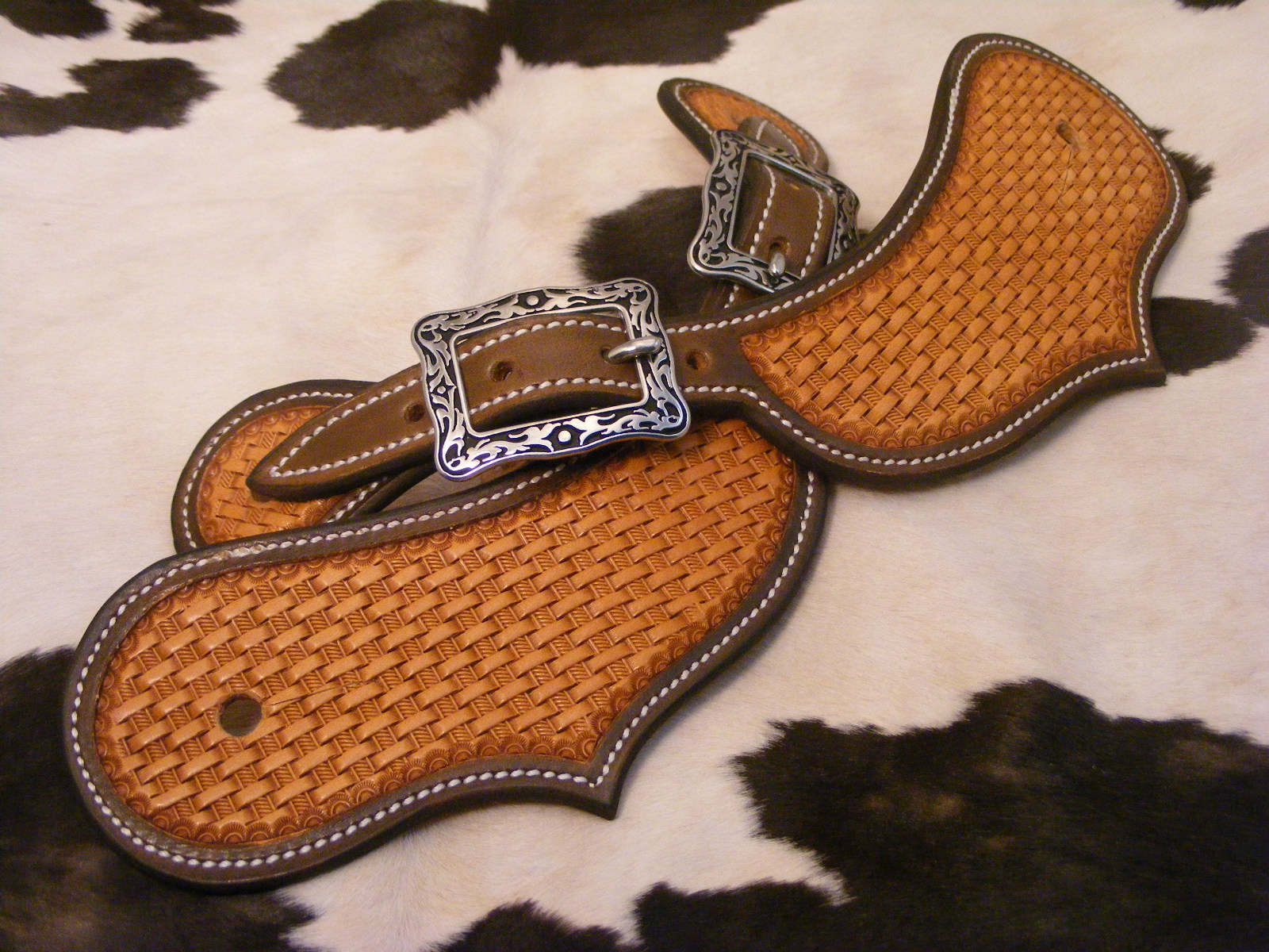 Barely Running Saddle Shop Spur Straps for the Road