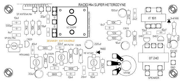 Cara membuat radio penerima MW Super Heterodyn