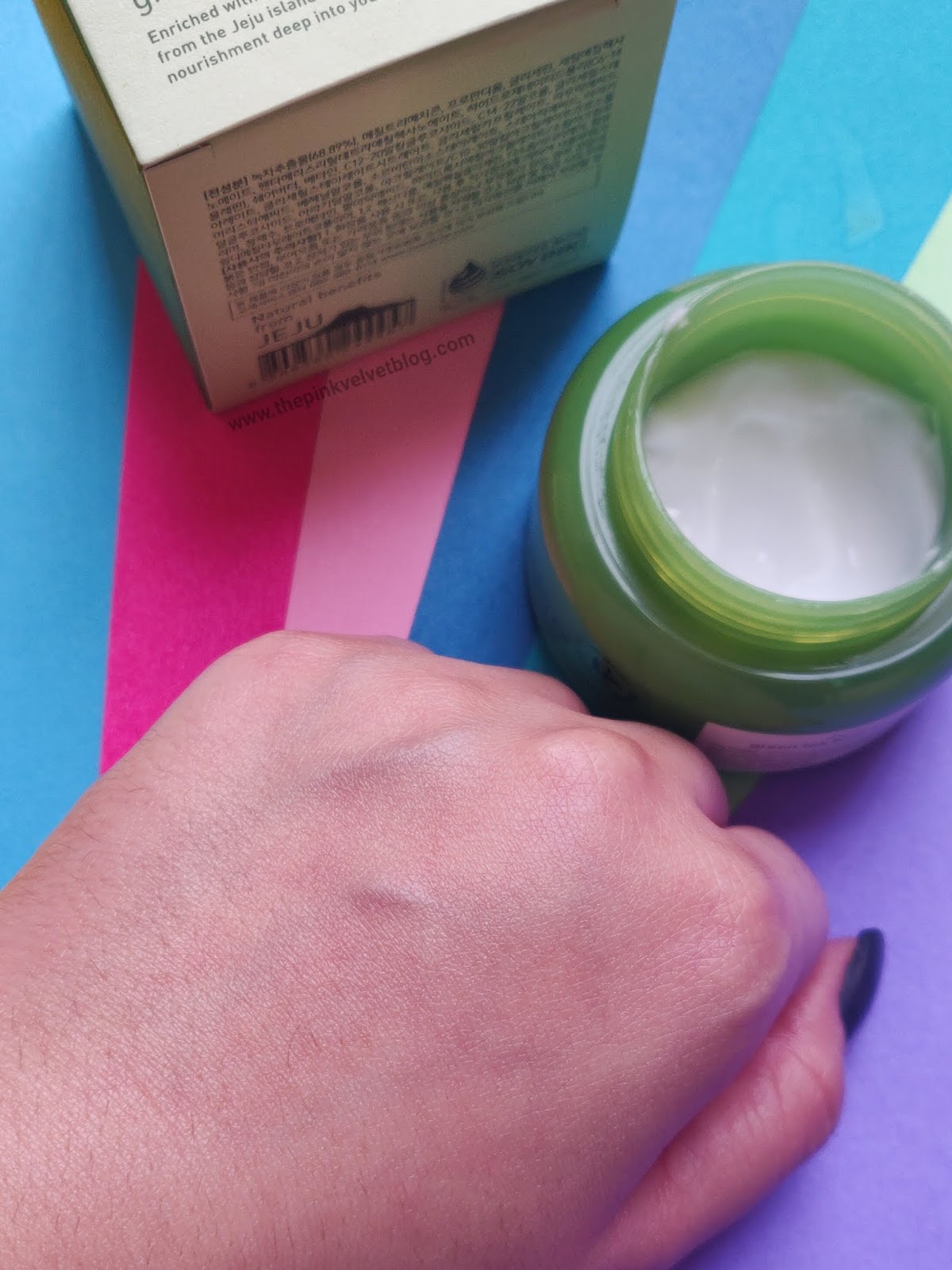 Innisfree Green Tea Balancing Cream EX Review The Pink Velvet Blog
