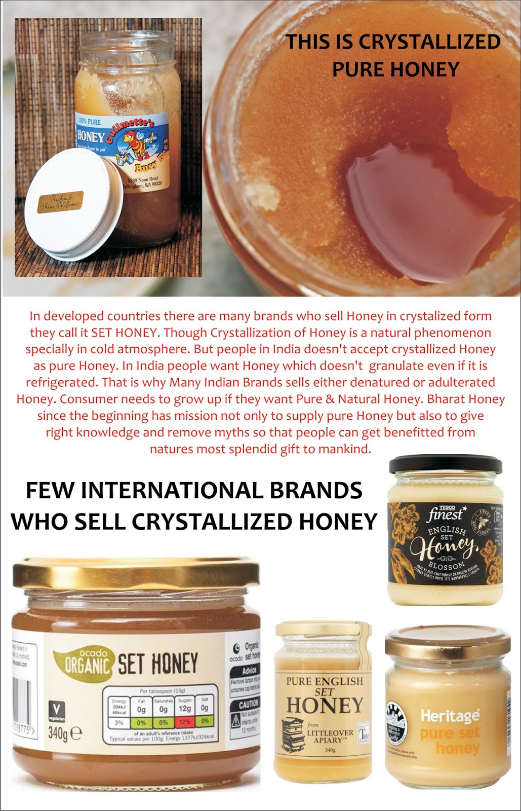 Pure Honey CRYSTALLIZATION OF HONEY