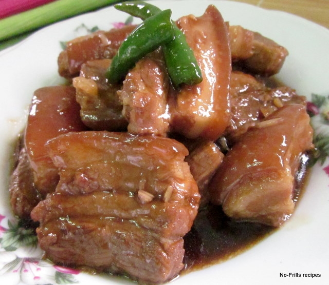 Soy braised pork belly