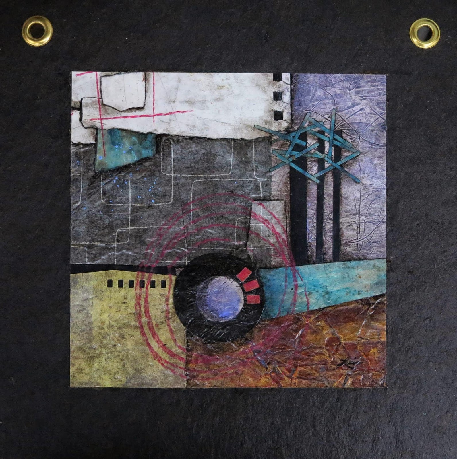 Last of the 6 Tar paper art piece and some little red roof's to go