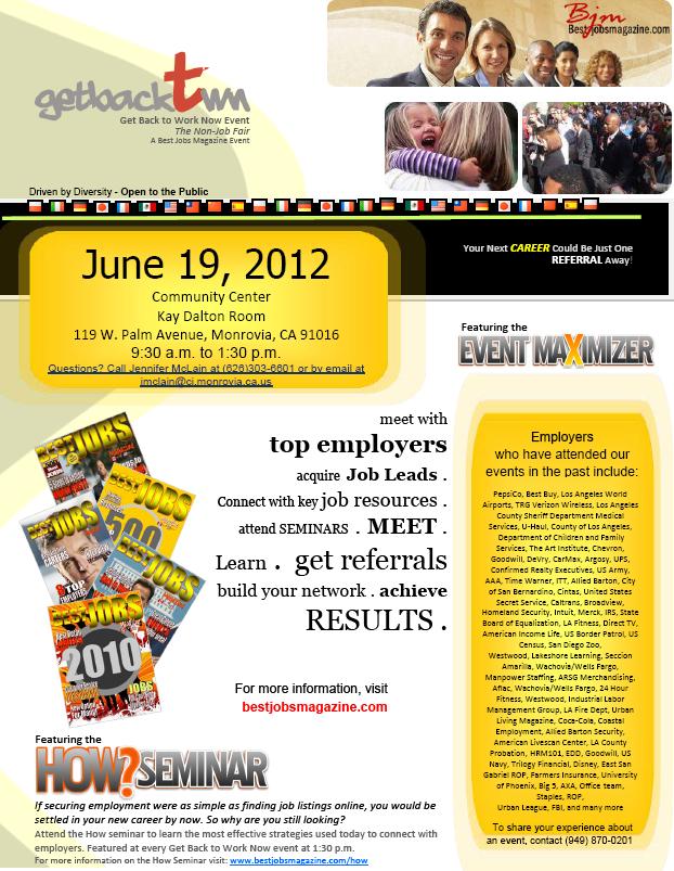 My Monrovia Business Blog Employers Signup Today for Monrovia Job