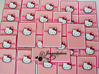 Hello Kitty Pink Invitation