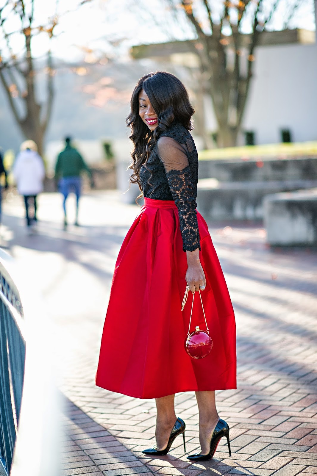 Fashion, Full maxi skirt, Black women fashion