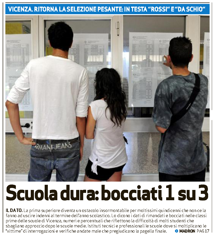 Enrico VIVIAN bocciature 2014, percentuali che ritornano