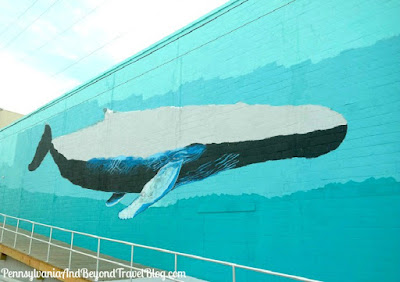 Coastal Street Art Whale Wall Mural in Wildwood, New Jersey