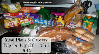 meal plans, $50 weekly grocery budget,
