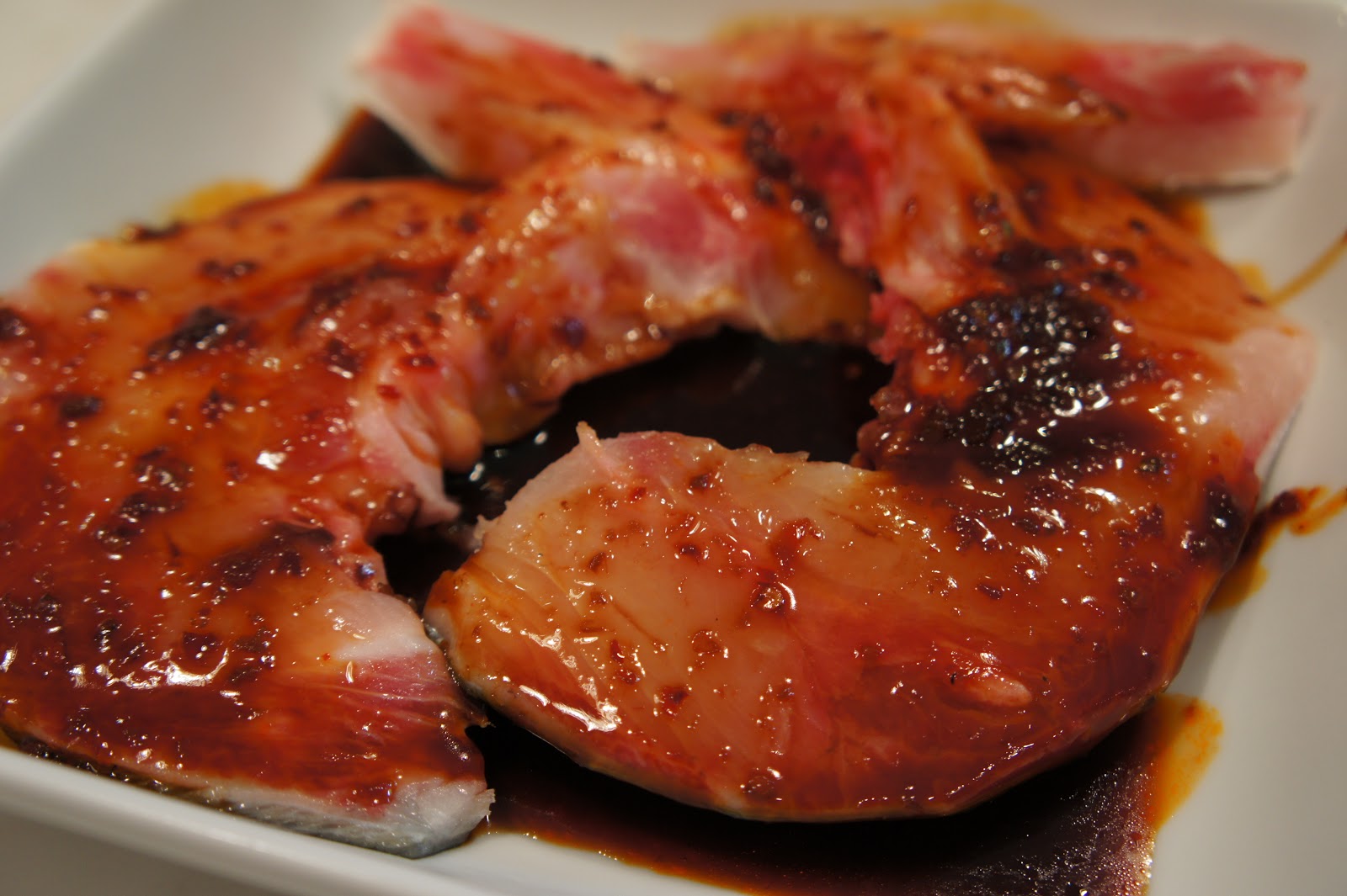 THE MARY BUFFET Broiled Hamachi Collar with Chili Sauce