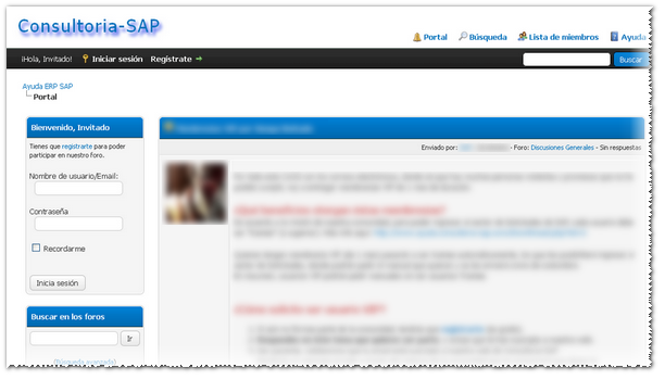 Consultoria-SAP foro de ayuda