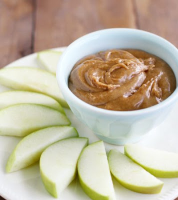 Apple Slices with Almond Butter 