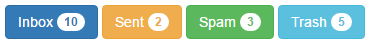 twitter bootstrap badge button
