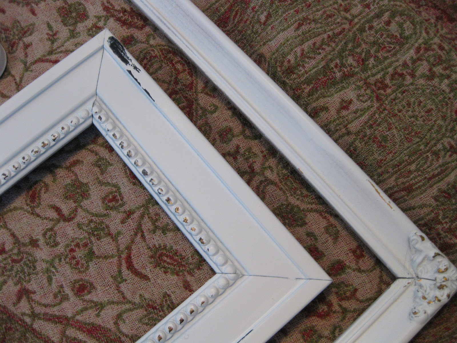 Of Sage and Sepia Spray Paint Distressed Frames