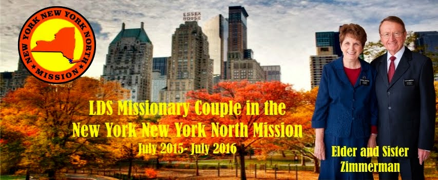 LDS Missionary Couple in the New York New York North Mission