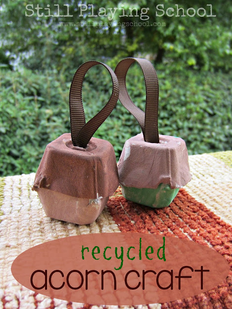 The best acorn crafts and activities for kids still playing school