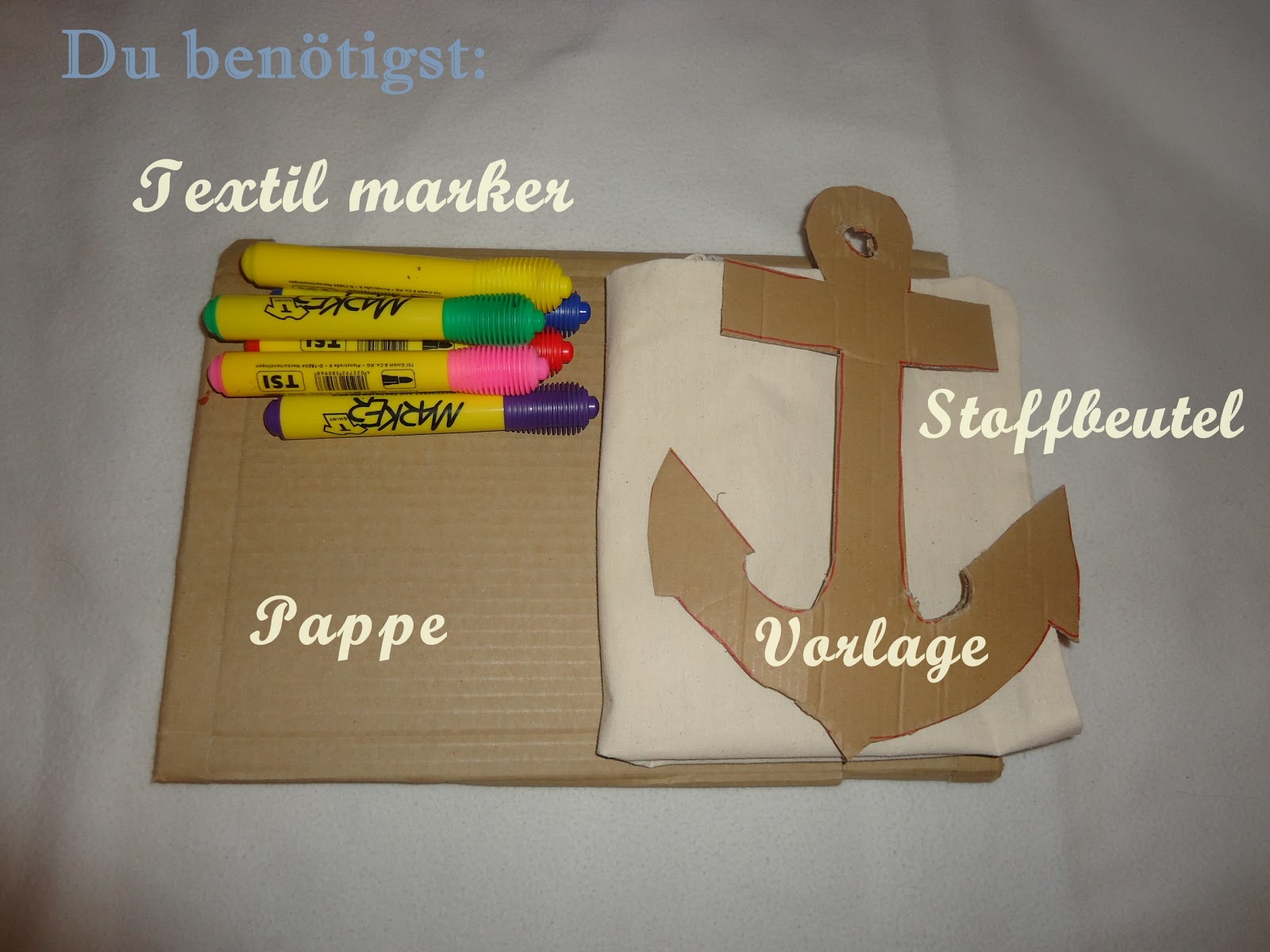 Kate loves Handmade: Stofftasche bemalen DIY ♥