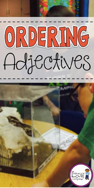 Ordering adjectives can be a difficult concept to teach and learn!  Blog post with ordering a