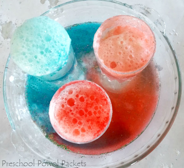 Sparkly Fizzing Jello Explosions Science Experiment! Preschool Powol Packets