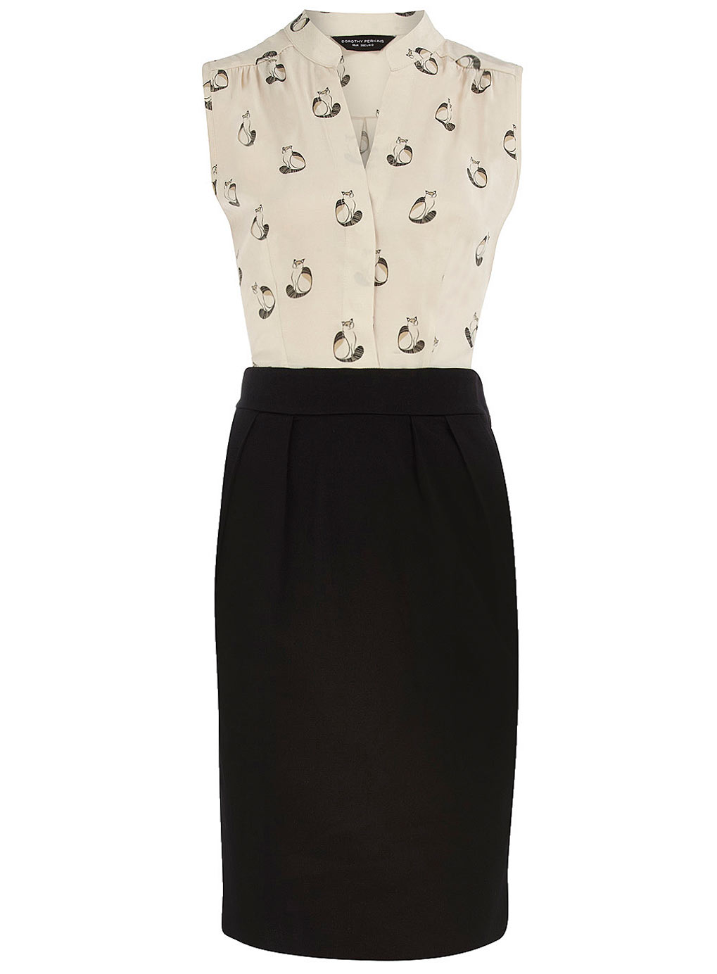 Add Caption Dorothy Perkins Cat Print 2 In 1 Dress 10 00 Hobbs Nw3