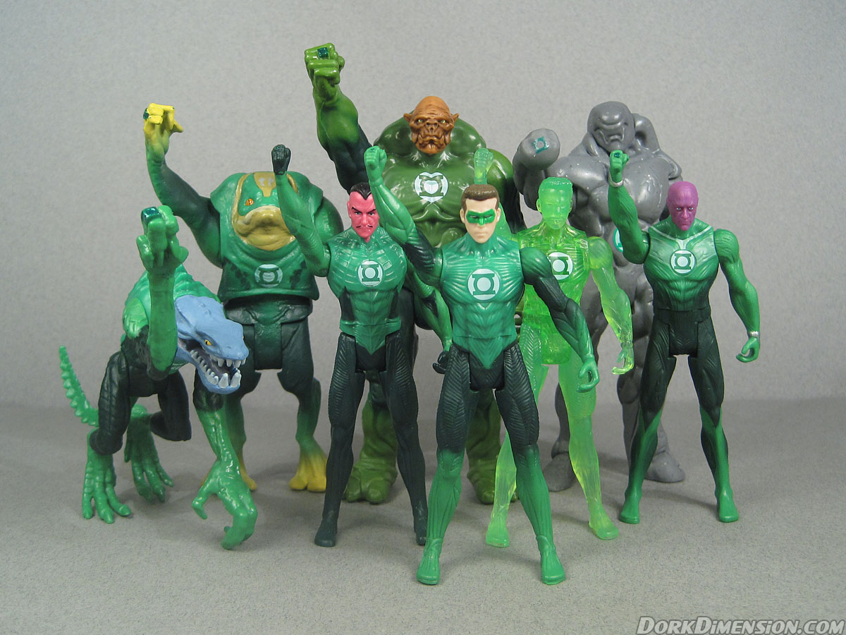 Dork Dimension: Bulk Toy Review: Green Lantern Movie Corps from Waves 1 and 2 (Mattel)