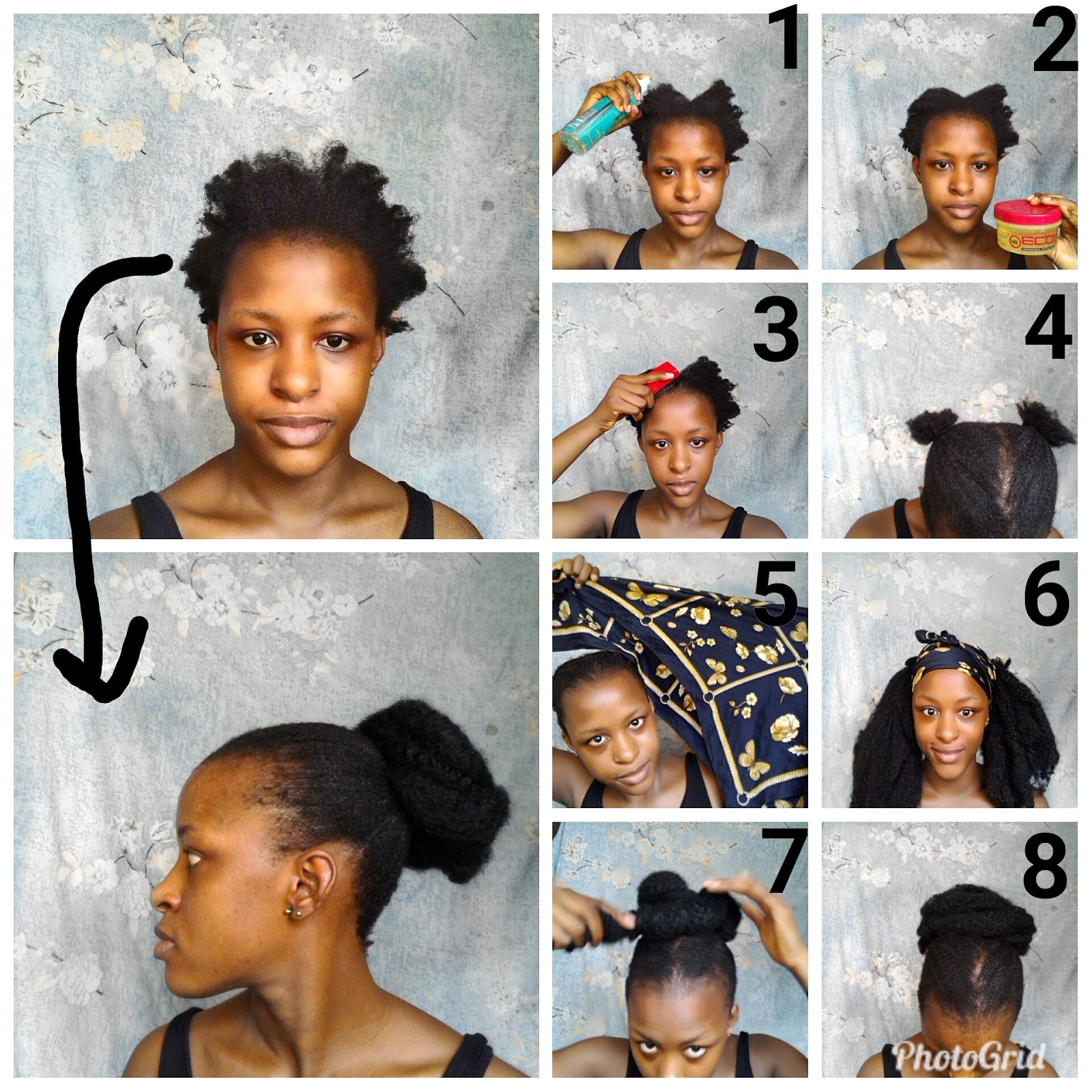 How To Make A Faux Bun On Short 4c Hair