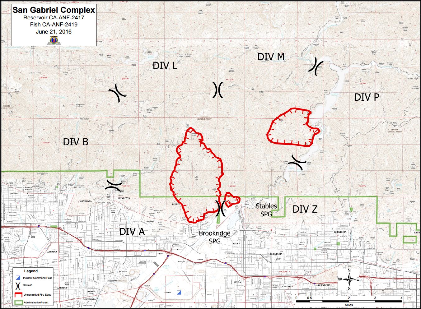 CFN CALIFORNIA FIRE NEWS CAL FIRE NEWS CAANF San Gabriel Complex Vegetation Fire, Los
