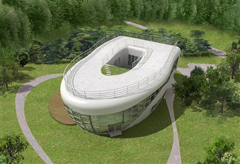 The world’s one and only toilet-shaped house was built to mark the launch of the World Toilet Association, a campaign for more sanitary restrooms worldwide. Sim Jae-Duck, nicknamed “Mayor Toilet”, had the 4,508-square-foot concrete and glass structure built in his native city of Suweon, South Korea. At the center of the home is a glass-walled “showcase loo” that produces mist to make users feel more secure. Sim, who was born into a toilet and has made clean restrooms his life’s work, now lives in the home.