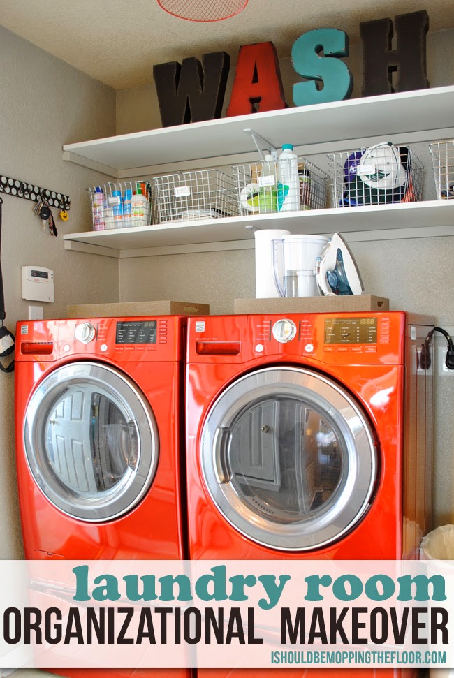 Laundry Room Organization with Real Simple Inspiration i should be