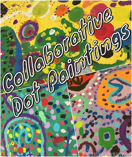 The Artsy Fartsy Art Room: Collaborative Dot Paintings