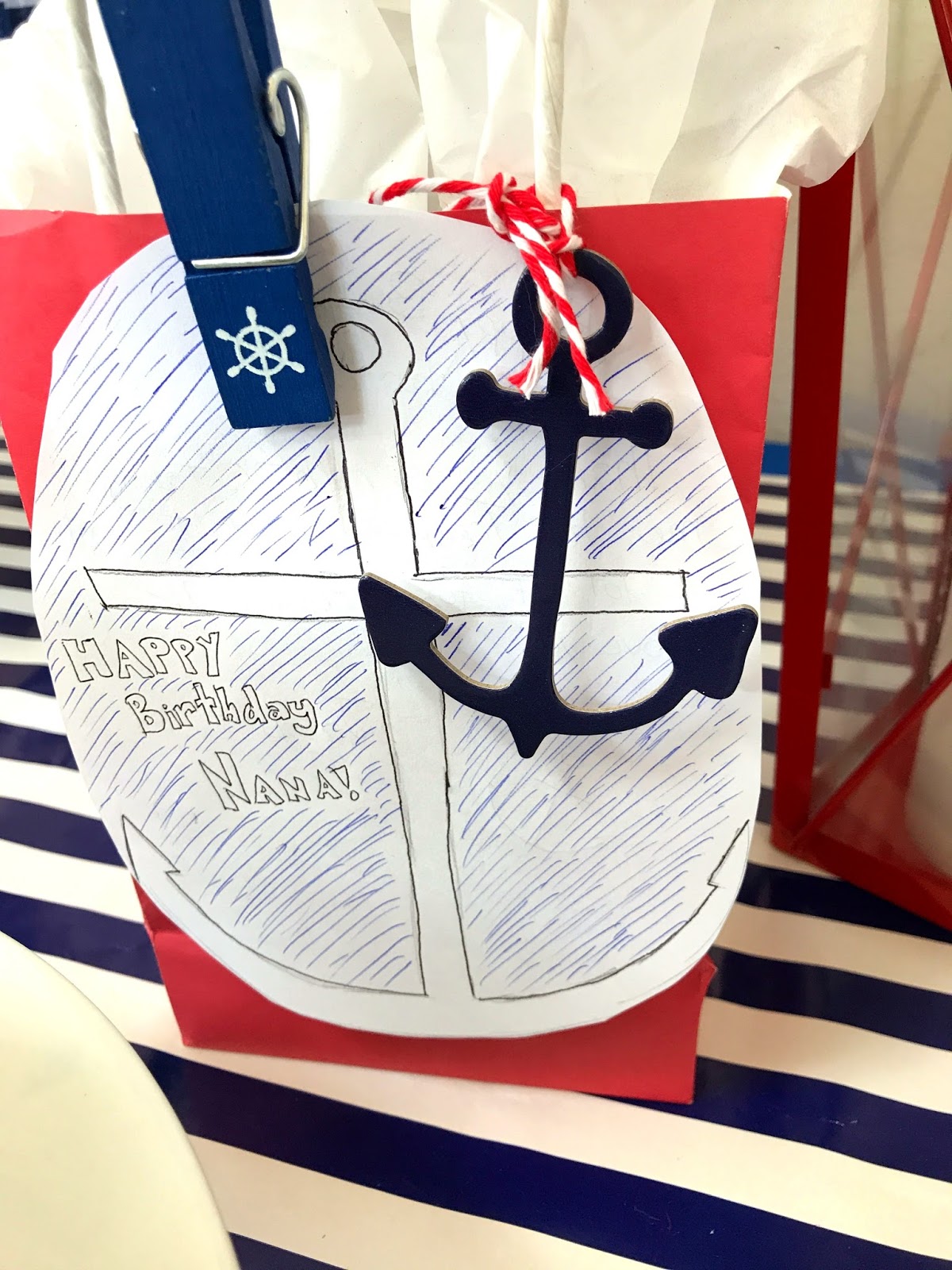 michelle paige blogs Anchor Themed Birthday Party
