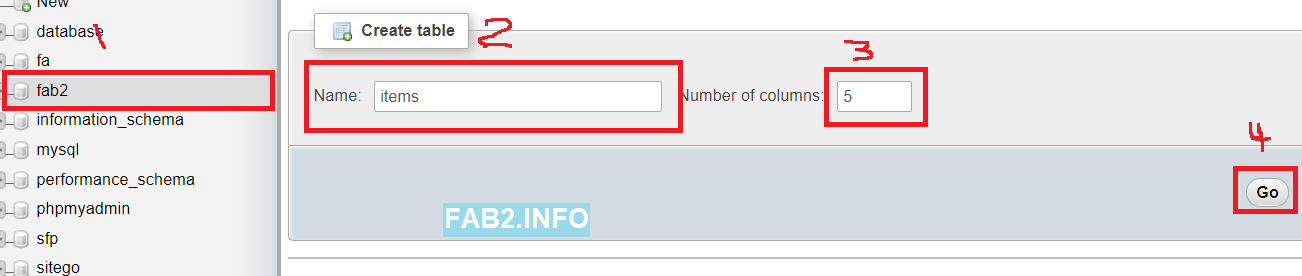 انشاء جدول وحقول داخل قاعدة بيانات mysql انشاء جدول وحقول داخل قاعدة بيانات mysql