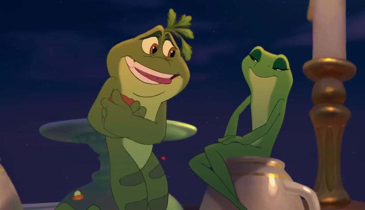 лягушка ква. жаба из диснея. жаба фэнтези. краткое и смешное описание фильмов. принцесса лягушка мультик 2009.