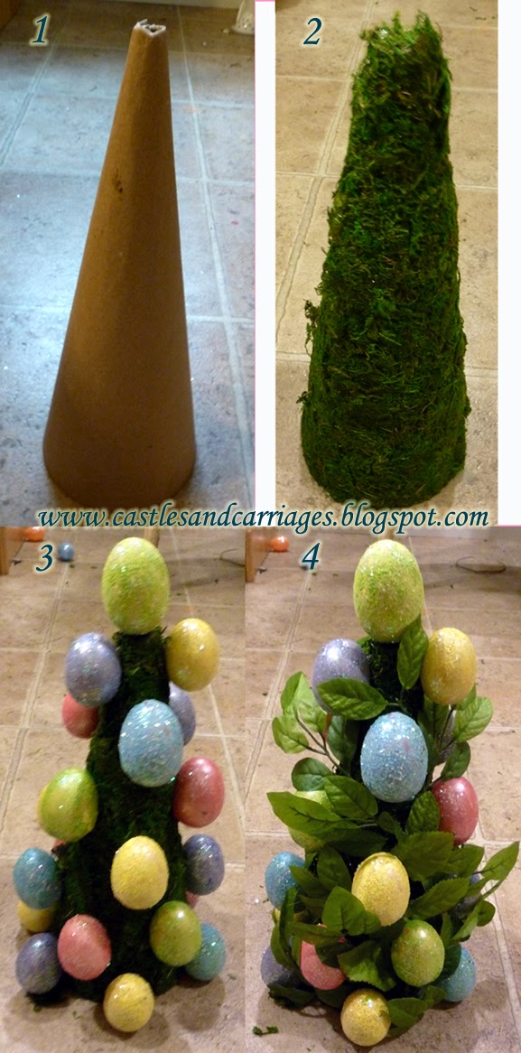 DIY Easter Egg Topiaries