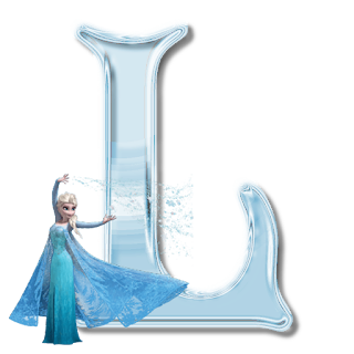 Alfabeto de Elsa de Frozen Congelando las Letras. 