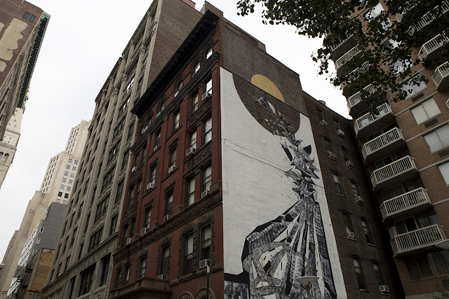 Our buddy 2501 is currently in North America where he was invited for to paint a piece for the "Not A Crime" Campaign.