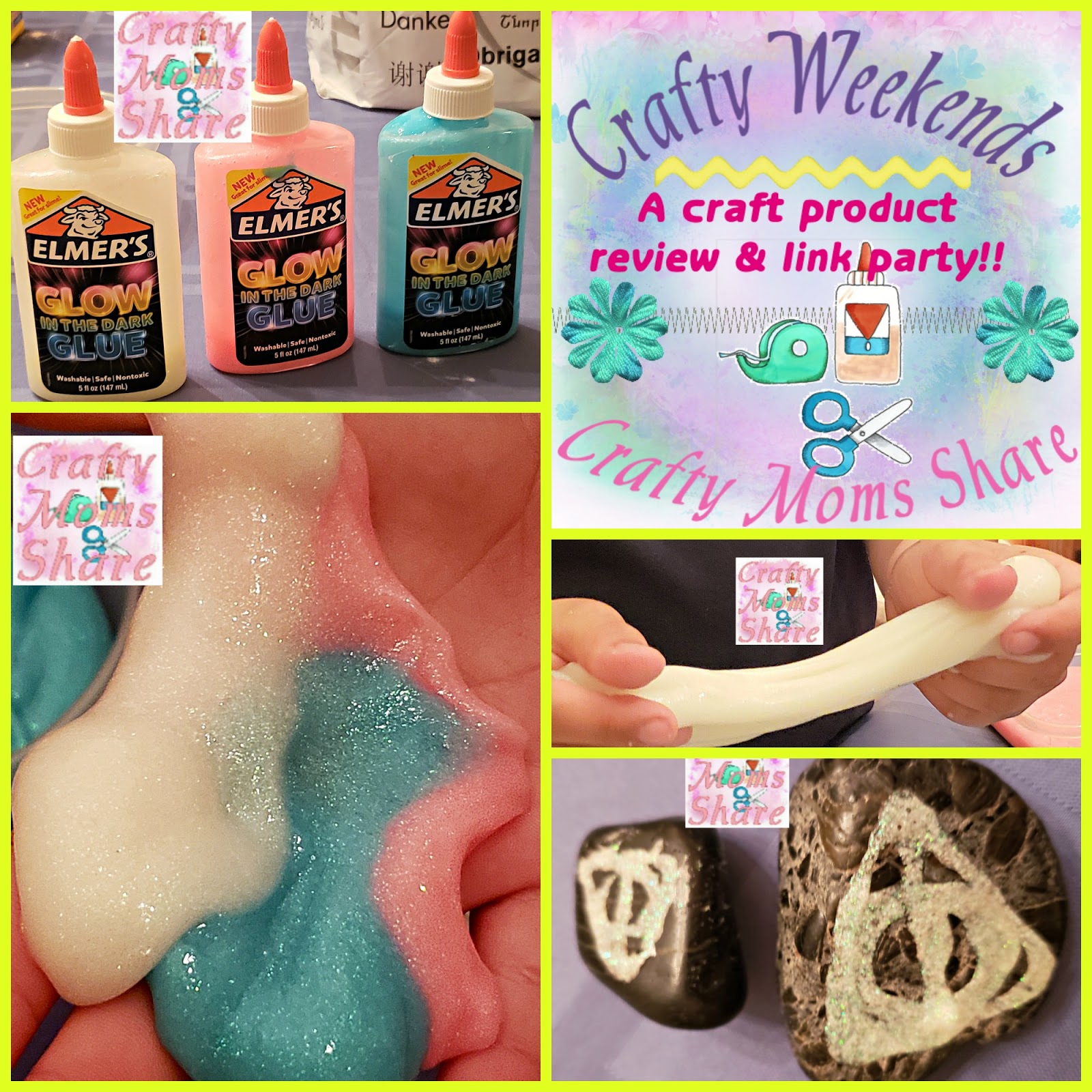 Crafty Moms Share Elmer's Glow in the Dark Glue a Crafty Weekends