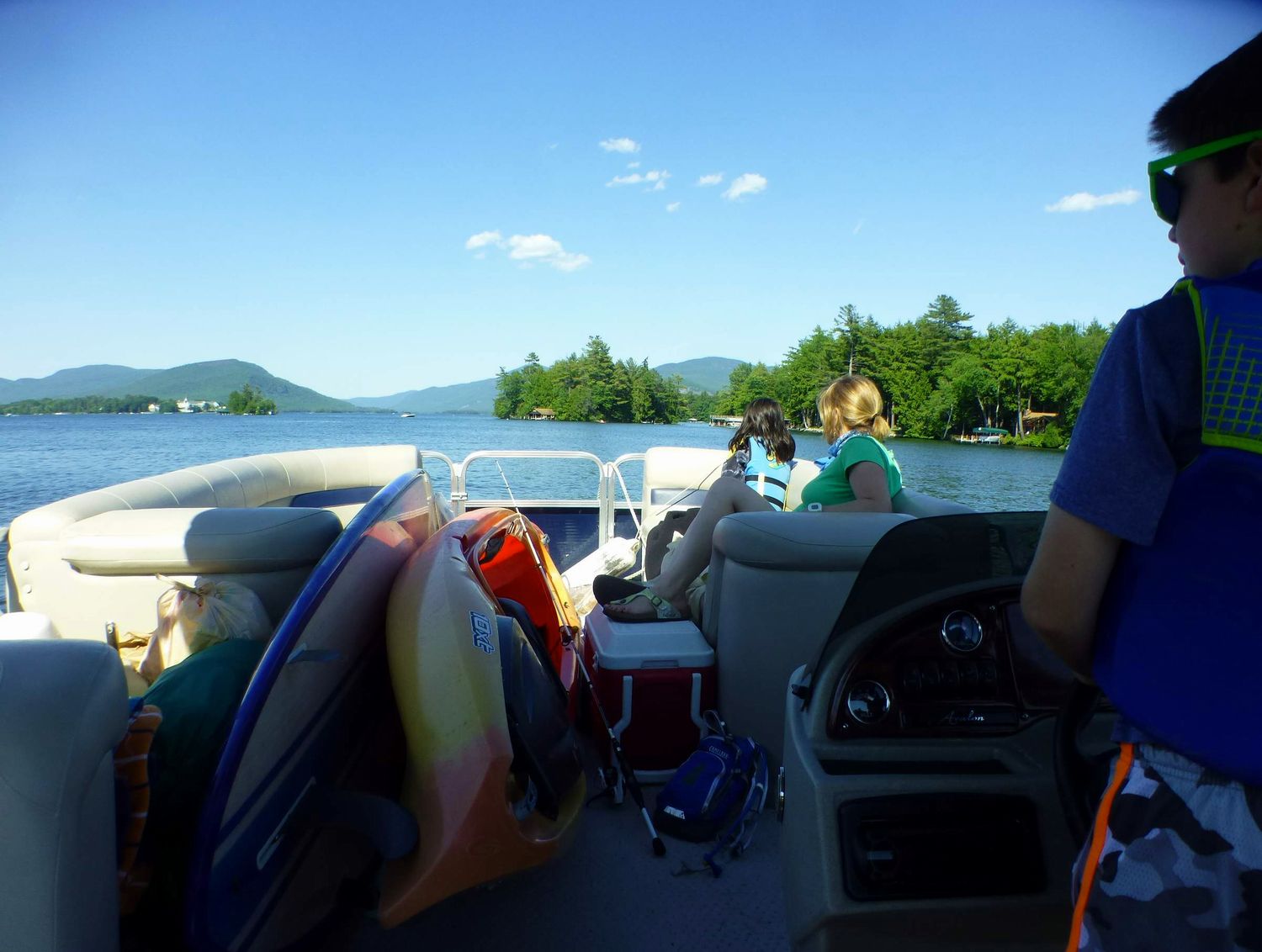 The Saratoga Skier and Hiker Lake island camping, Fork Island