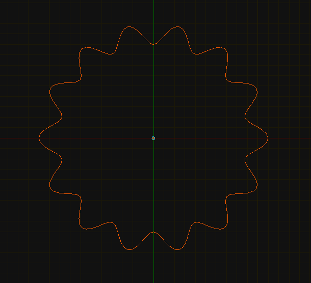 Blender Python from_pydata a wave wrapping around a circle