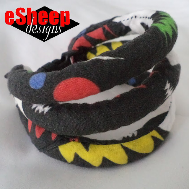 Fabric Covered Cord Bracelet crafted by eSheep Designs