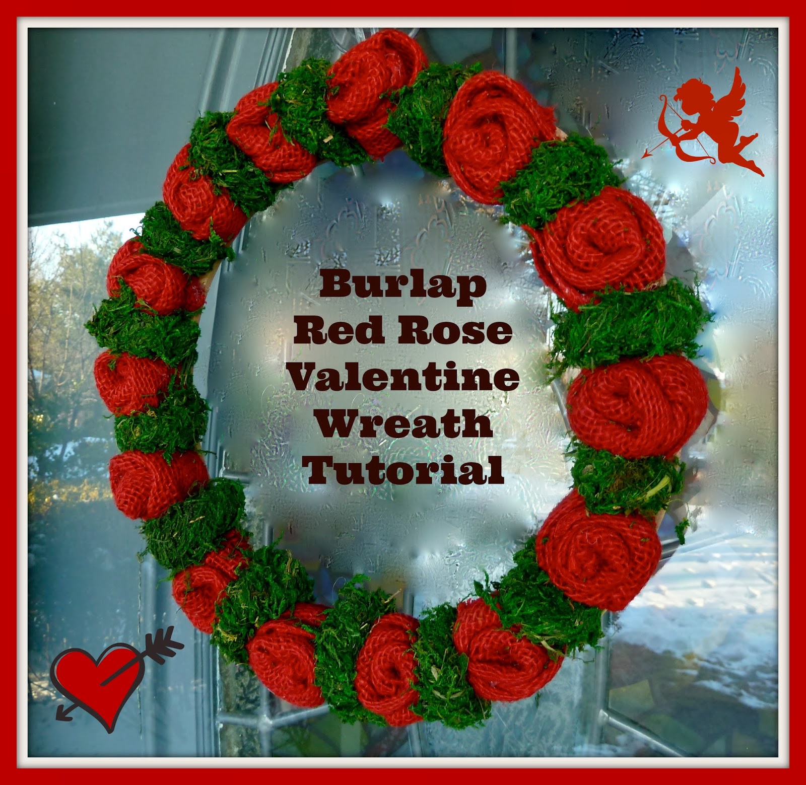Make it easy crafts: Burlap Rosebud Valentine Wreath Tutorial