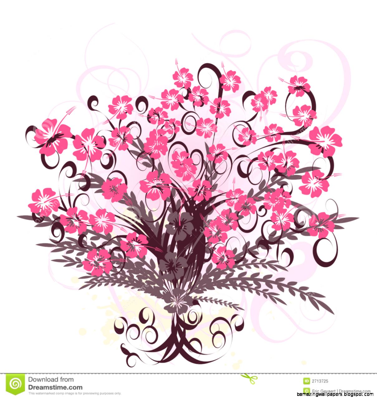 Beautiful Vector Flower Design Stock Photo   Image 2713750