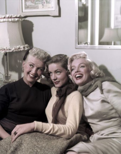 Marilyn Monroe, Lauren Bacall y Betty Grable en Cómo casarse con un millonario
