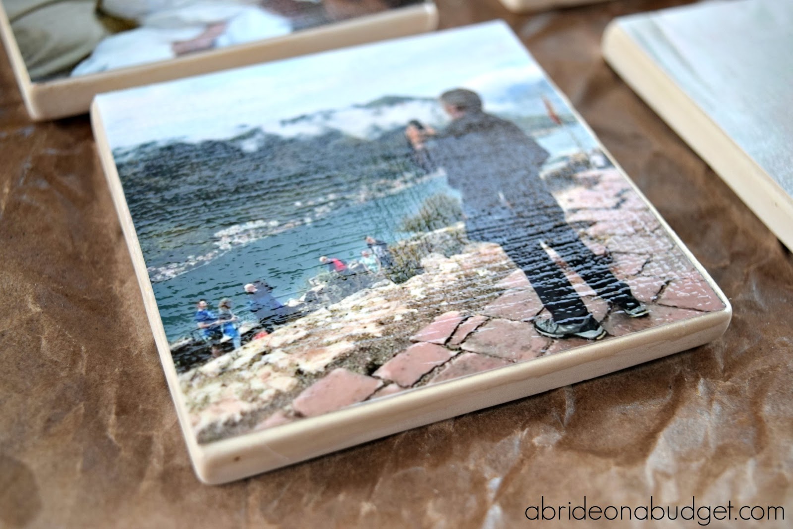 Mini Scrapbook Made with Coasters - Create and Babble