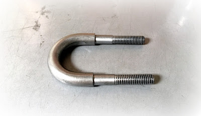 Custom machined shoulder U-bolts in plain steel - engineered source is a supplier and distributor of custom round and square u bolts - serving orange county, los angeles, san diego, inland empire, california, continental USA, and mexico